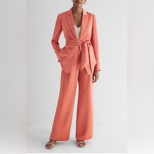 Express Satin Coral Blazer